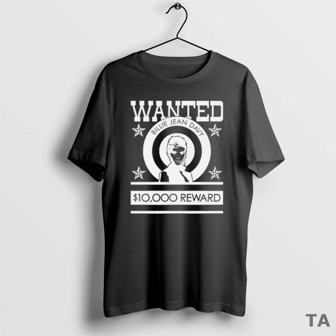 Top Wanted Billie Jean Davy 10000 Dollar Reward T Shirt Sweater Hoodie, Sweatshirt | AU01DripNestTees.com