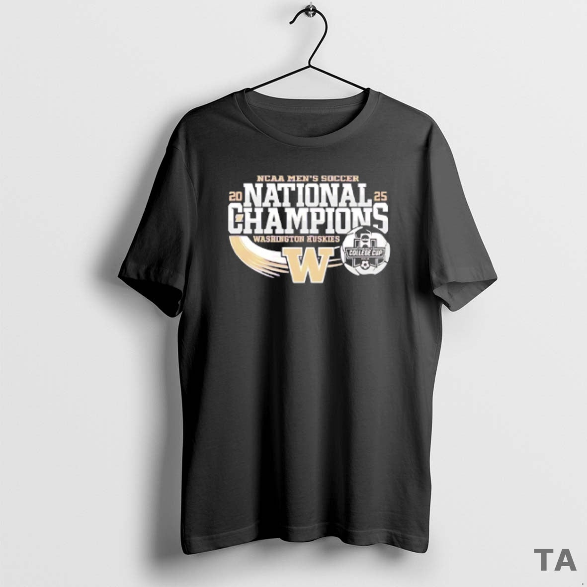 Top Washington Huskies National Champs 2025 Ncaa Mens Soccer T Shirt Sweater Hoodie, Sweatshirt | AU01DripNestTees.com