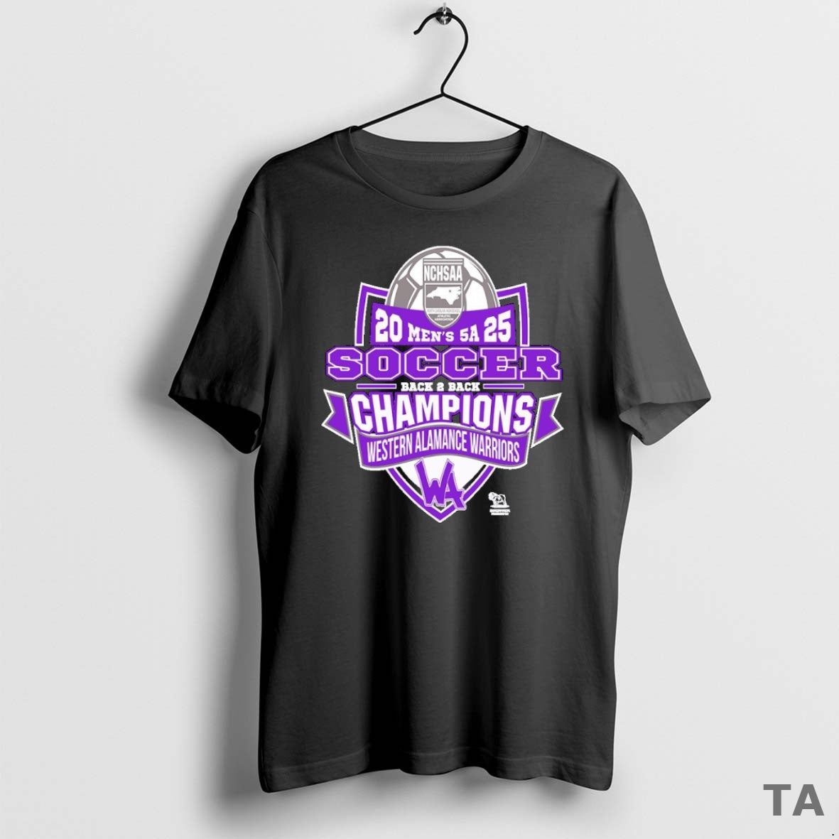 Top Western Alamance Warriors Nchsaa Soccer Division Mens 5a Champions T Shirt Sweater Hoodie, Sweatshirt