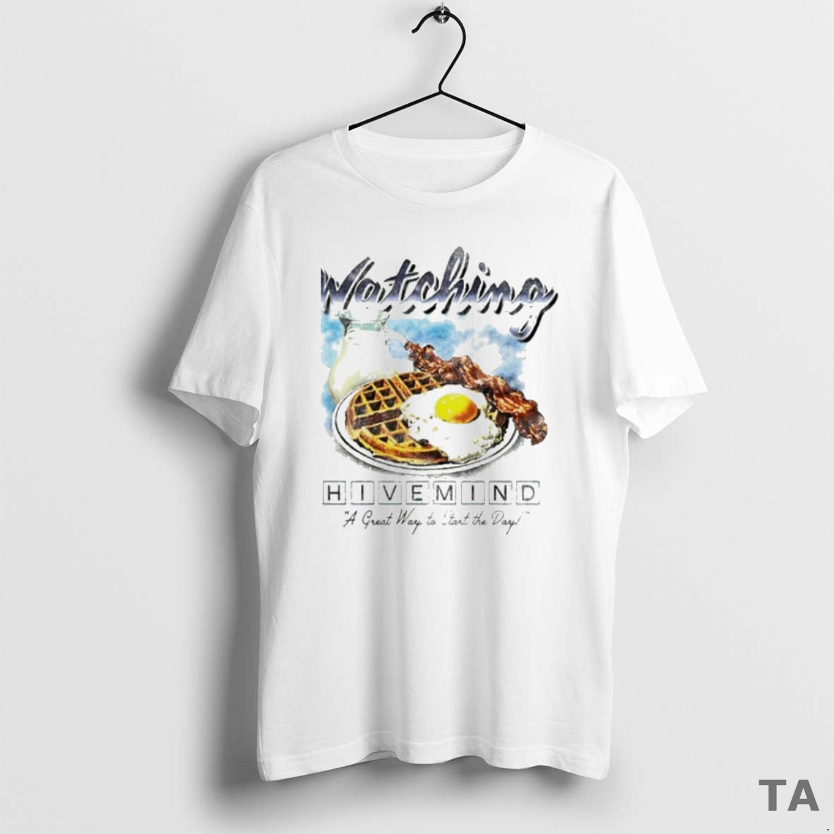 Top Watching Hivemind A Great Way To Start The Day Breakfast T Shirt Sweater Hoodie, Sweatshirt | AU01DripNestTees.com