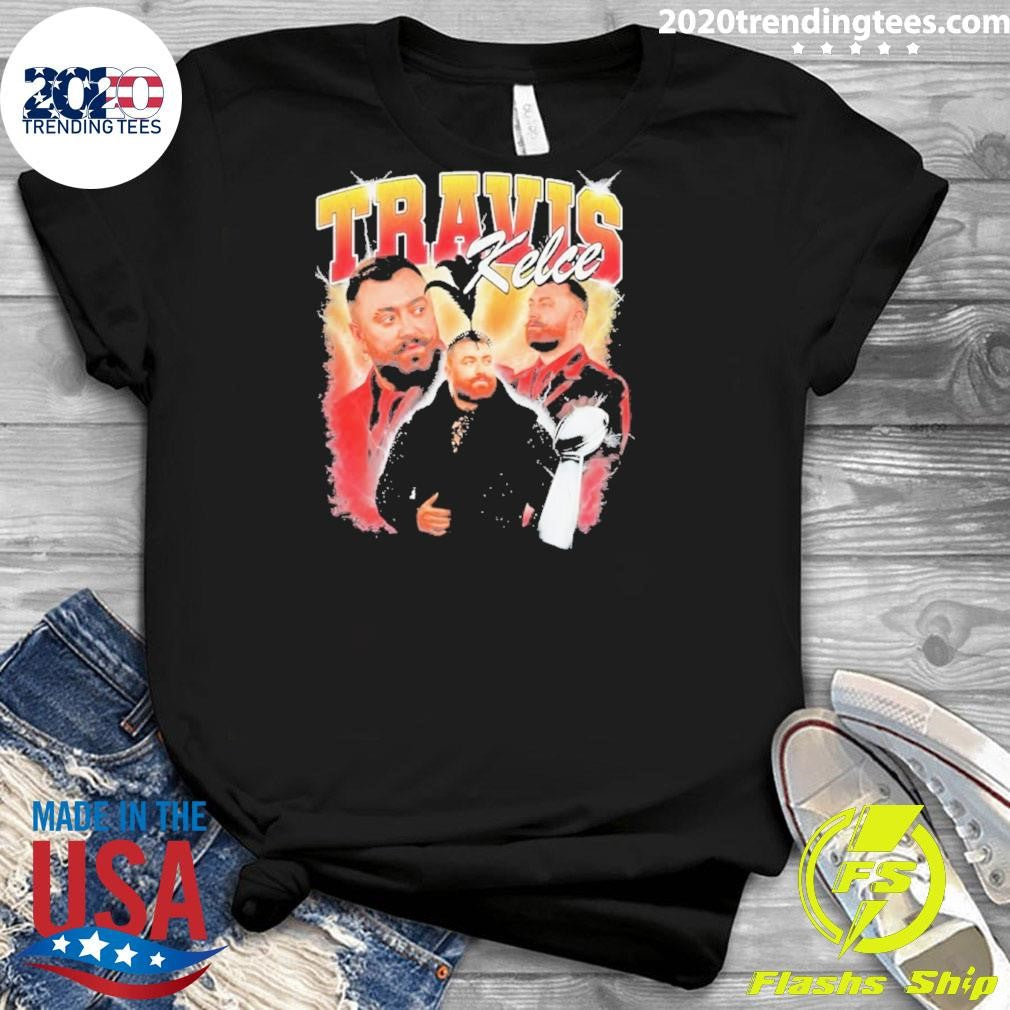 Travis Kelce Super Bowl Trophy Collage Vintage Shirt
