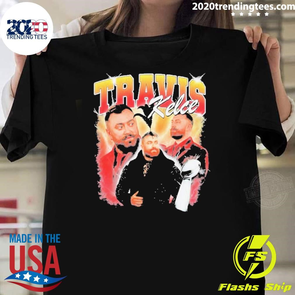 Travis Kelce Super Bowl Trophy Collage Vintage Shirt