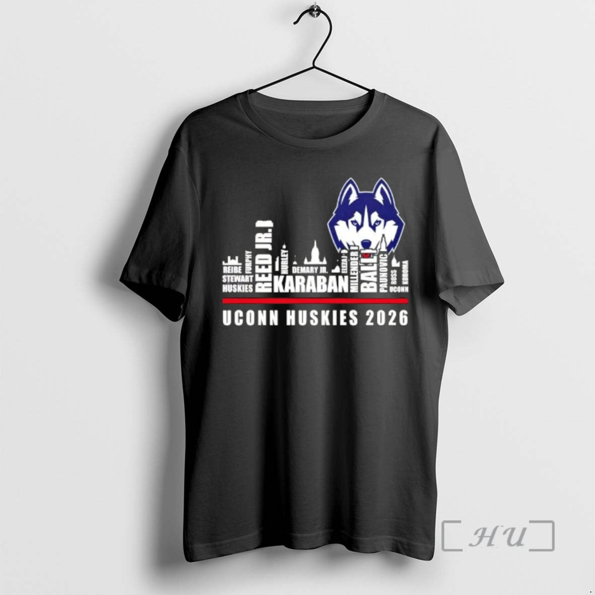 Trending 2026 Uconn Huskies All Names City Skyline T-Shirts, Hoodie, Sweatshirt | AU01DripNestTees.com