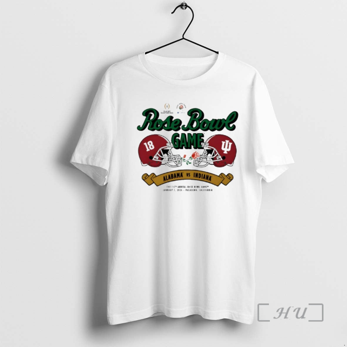 Trending Alabama And Indiana Playoff Rose Bowl Game 2026 T-Shirts, Hoodie, Sweatshirt | AU01DripNestTees.com