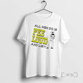 Trending All Men Do Is Pee Loud And Lie Cartoon T-Shirts, Hoodie, Sweatshirt | AU01DripNestTees.com