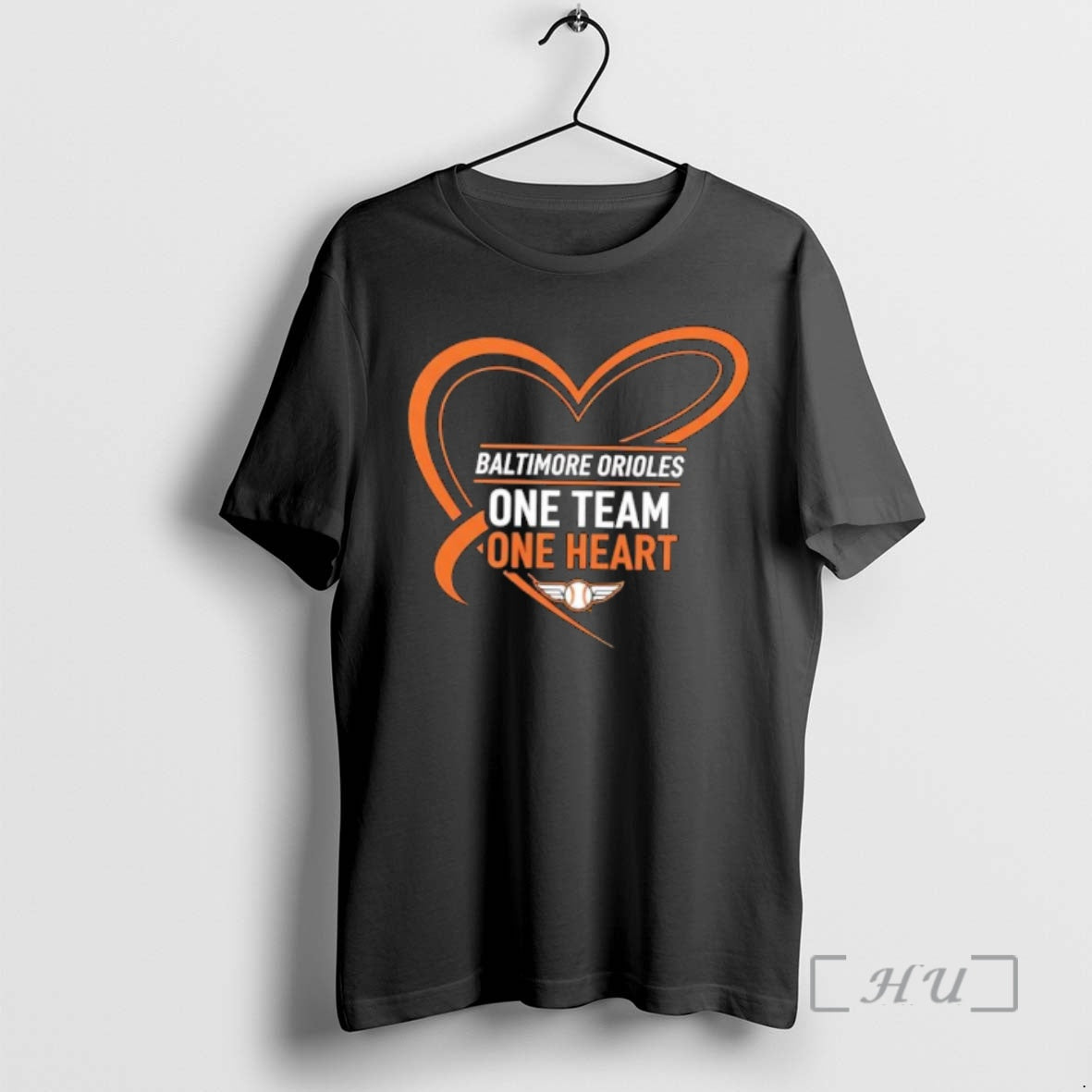 Trending Baltimore Orioles One Team One Heart T-Shirts, Hoodie, Sweatshirt | AU01DripNestTees.com