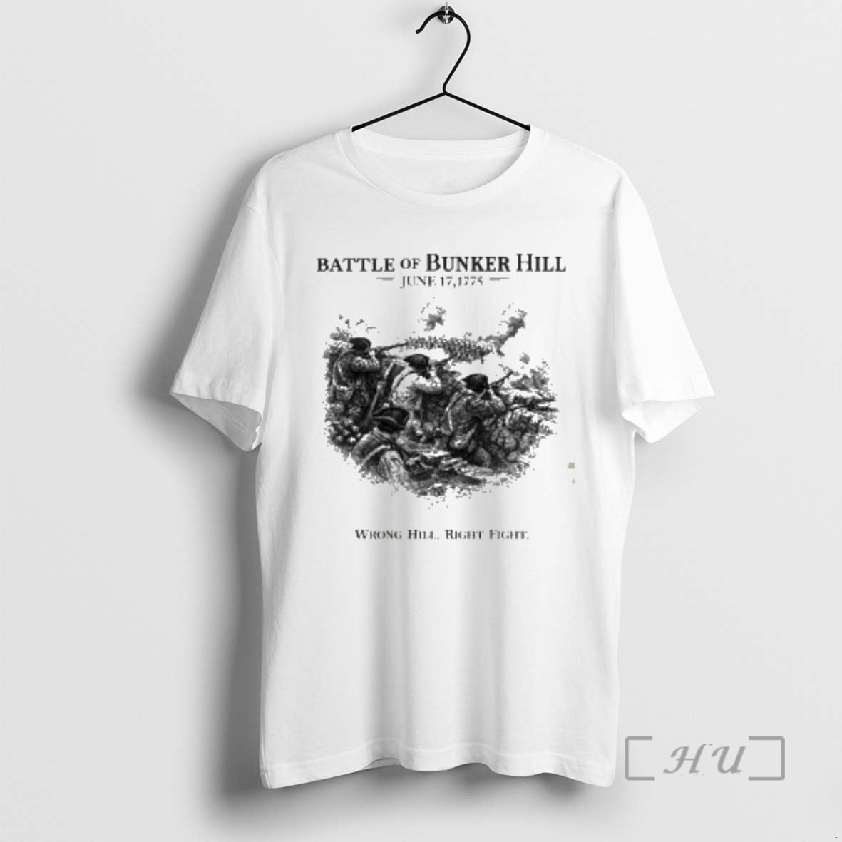 Trending Battle Of Bunker Hill Wrong Hill Right Fight T-Shirts, Hoodie, Sweatshirt | AU01DripNestTees.com