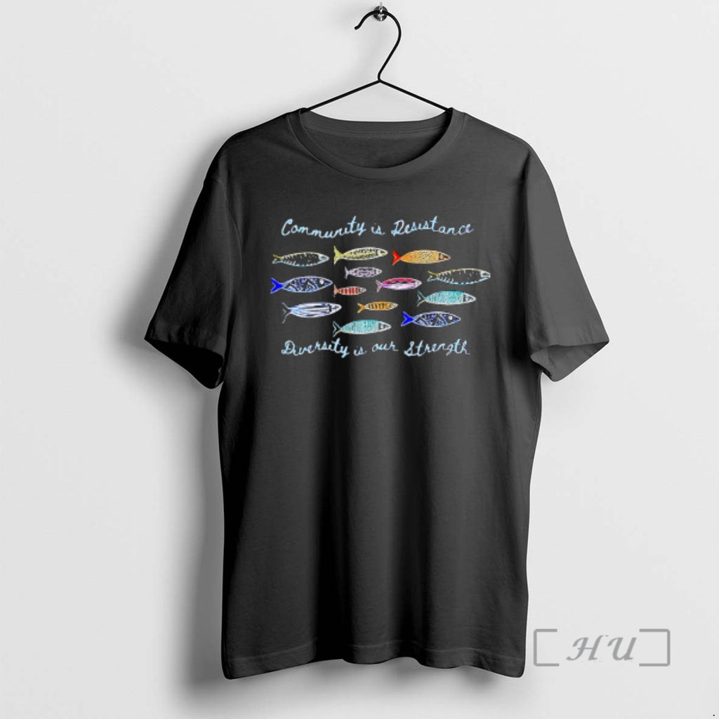 Trending Community Is Resistance Diversity Is Our Strength Anti Ice T-Shirts, Hoodie, Sweatshirt | AU01DripNestTees.com