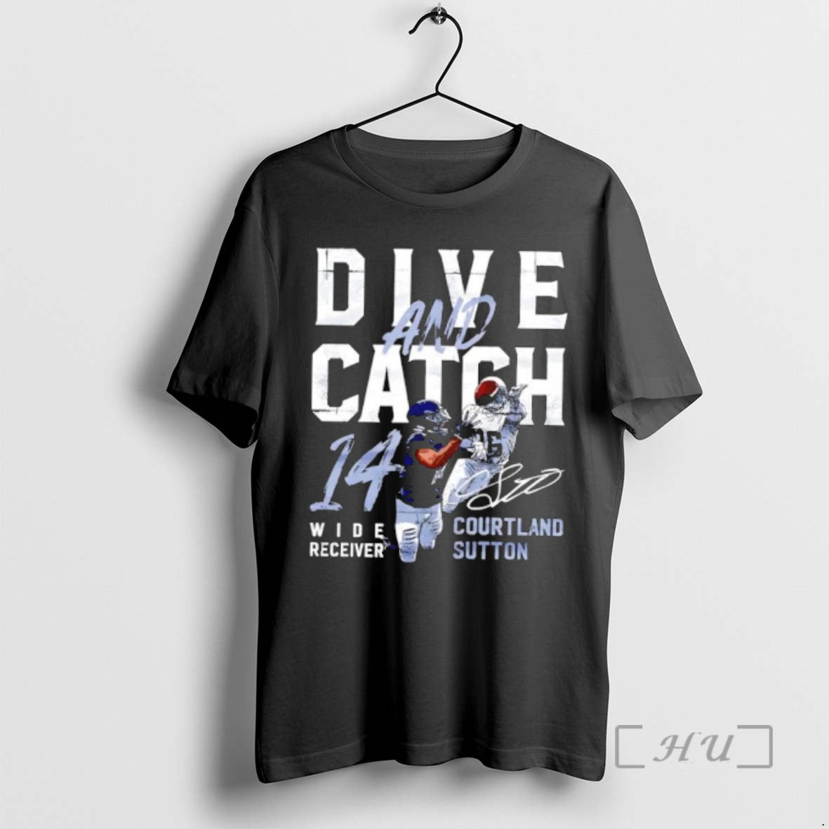 Trending Courtland Sutton Dive And Catch T-Shirts, Hoodie, Sweatshirt | AU01DripNestTees.com
