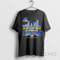 Trending Delaware Fightin Blue Hens Champions Name Players Skyline City T-Shirts, Hoodie, Sweatshirt | AU01DripNestTees.com