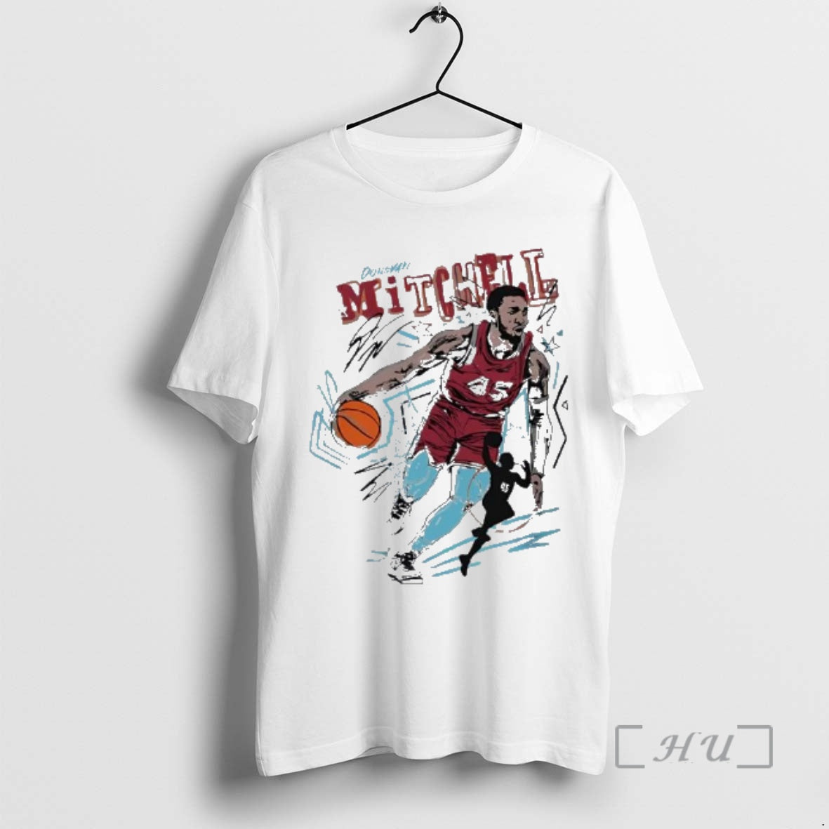 Trending Donovan Mitchell Cleveland Scribble Player T-Shirts, Hoodie, Sweatshirt | AU01DripNestTees.com