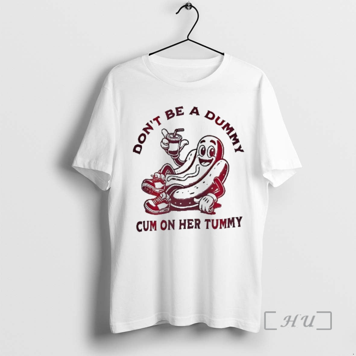 Trending Dont Be A Dummy Cum On Her Tummy Funny T-Shirts, Hoodie, Sweatshirt | AU01DripNestTees.com