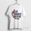 Trending Eat Hockey Repeat T-Shirts, Hoodie, Sweatshirt | AU01DripNestTees.com