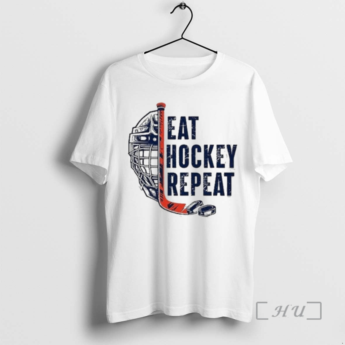 Trending Eat Hockey Repeat T-Shirts, Hoodie, Sweatshirt | AU01DripNestTees.com