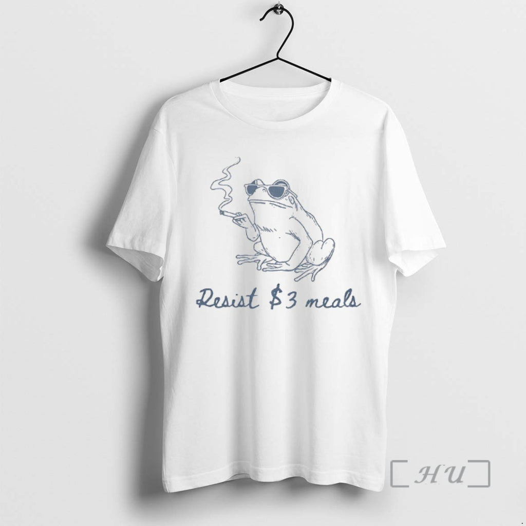 Trending Frog Smoking Resist Three Dollar Struggle Meal T-Shirts, Hoodie, Sweatshirt | AU01DripNestTees.com
