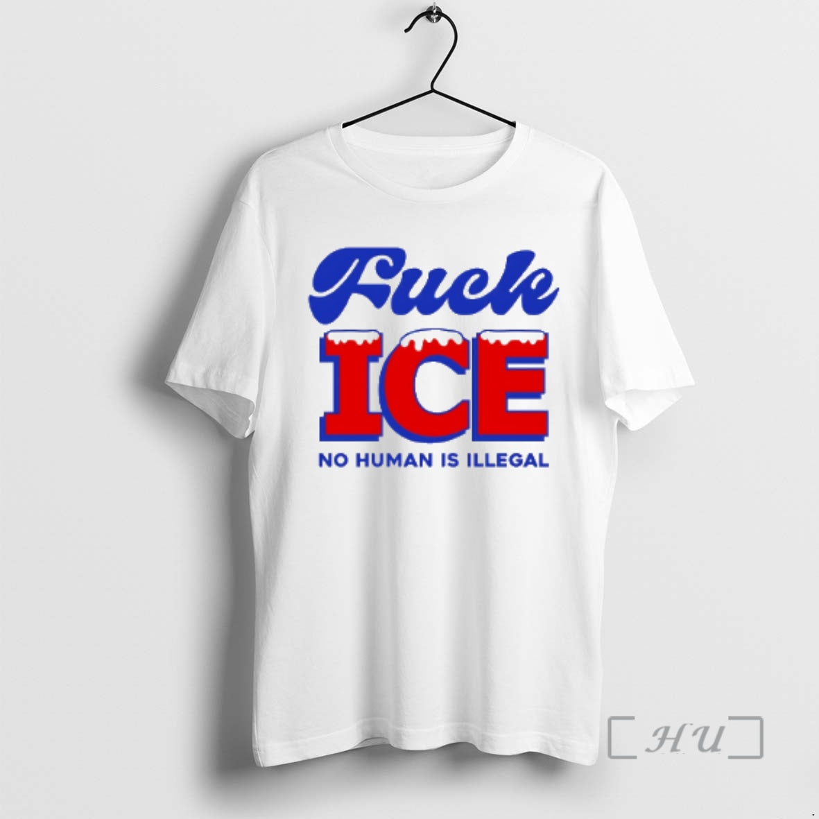 Trending Fuck Ice No Human Is Illegal T-Shirts, Hoodie, Sweatshirt | AU01DripNestTees.com