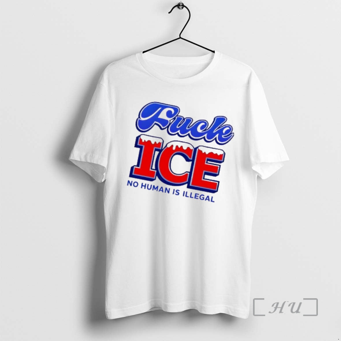 Trending Fuck Ice No Human Is Illegal Graphic T-Shirts, Hoodie, Sweatshirt | AU01DripNestTees.com