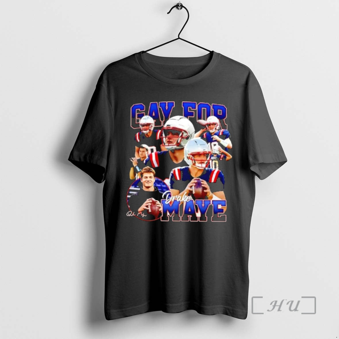 Trending Gay For Drake Maye New England Football Signature Graphic T-Shirts, Hoodie, Sweatshirt | AU01DripNestTees.com