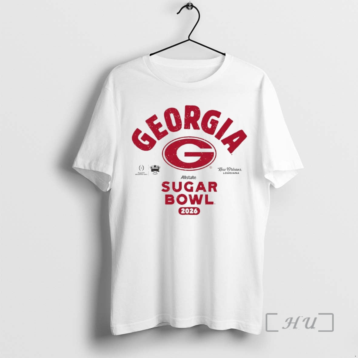 Trending Georgia Bulldogs 2026 College Football Playoff Allstate Sugar Bowl Bound Circle Premium T Shirts Hoodie, Sweatshirt