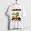 Trending Grinch I Try To Avoid Drama Because The Mouth My Mama Gave Me Has T-Shirts, Hoodie, Sweatshirt