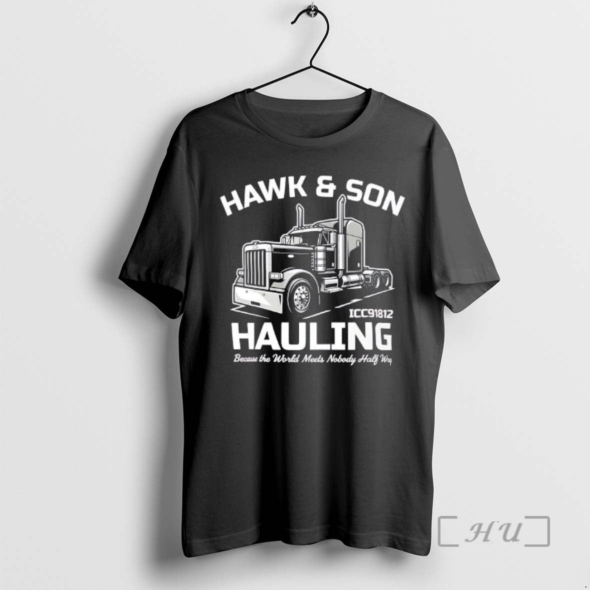 Trending Hawk Son Hauling Retro Semi Truck Graphic T-Shirts, Hoodie, Sweatshirt | AU01DripNestTees.com