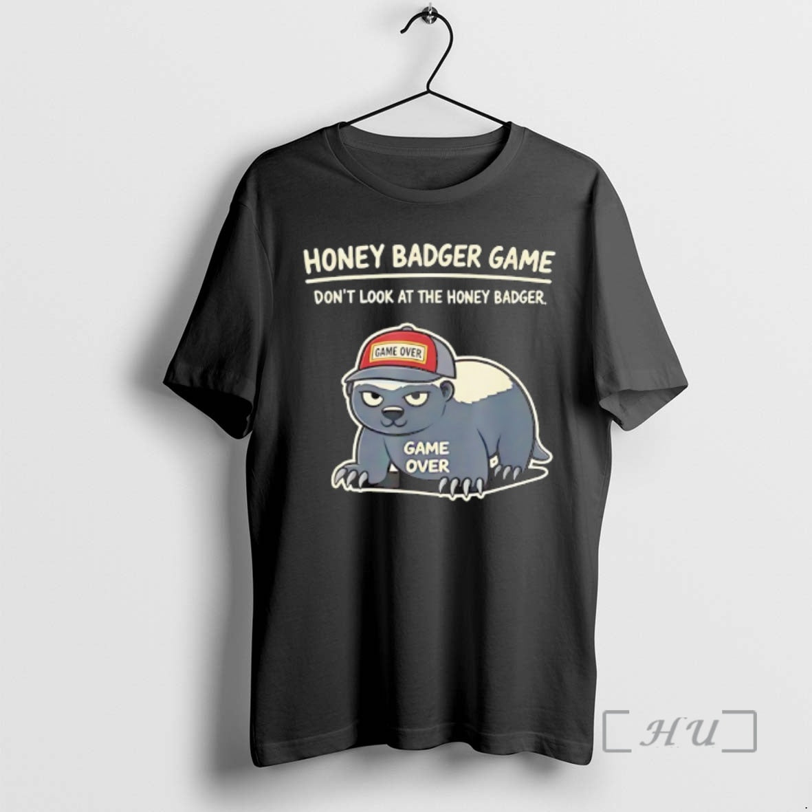 Trending Honey Badger Game Dont Look At The Honey Badger Game Over Premium T Shirts Hoodie, Sweatshirt | AU01DripNestTees.com
