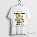 Trending I Went To Bible Camp And All I Got Was Addicted To Meth Premium T-Shirts, Hoodie, Sweatshirt | AU01DripNestTees.com