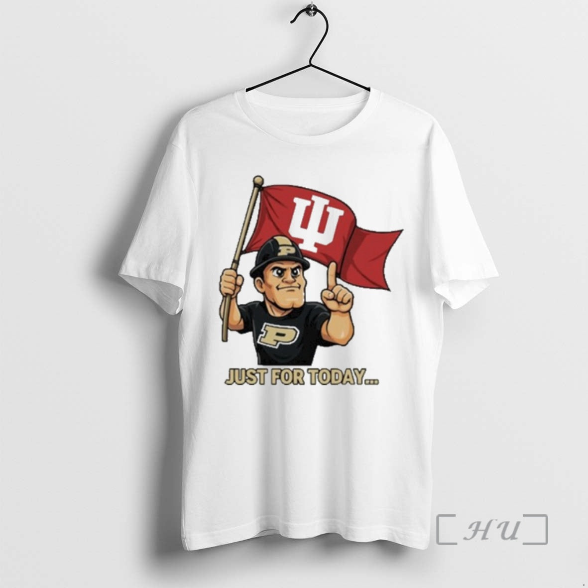 Trending Iu Football Just For Today Purdue Pete With Flag T-Shirts, Hoodie, Sweatshirt | AU01DripNestTees.com