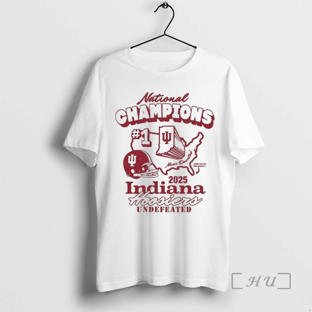 Trending Indiana 2025 National Champions Undefeated T-Shirts, Hoodie, Sweatshirt | AU01DripNestTees.com