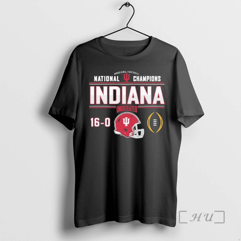 Trending Indiana Football National Champions Undefeated 16 0 T-Shirts, Hoodie, Sweatshirt | AU01DripNestTees.com