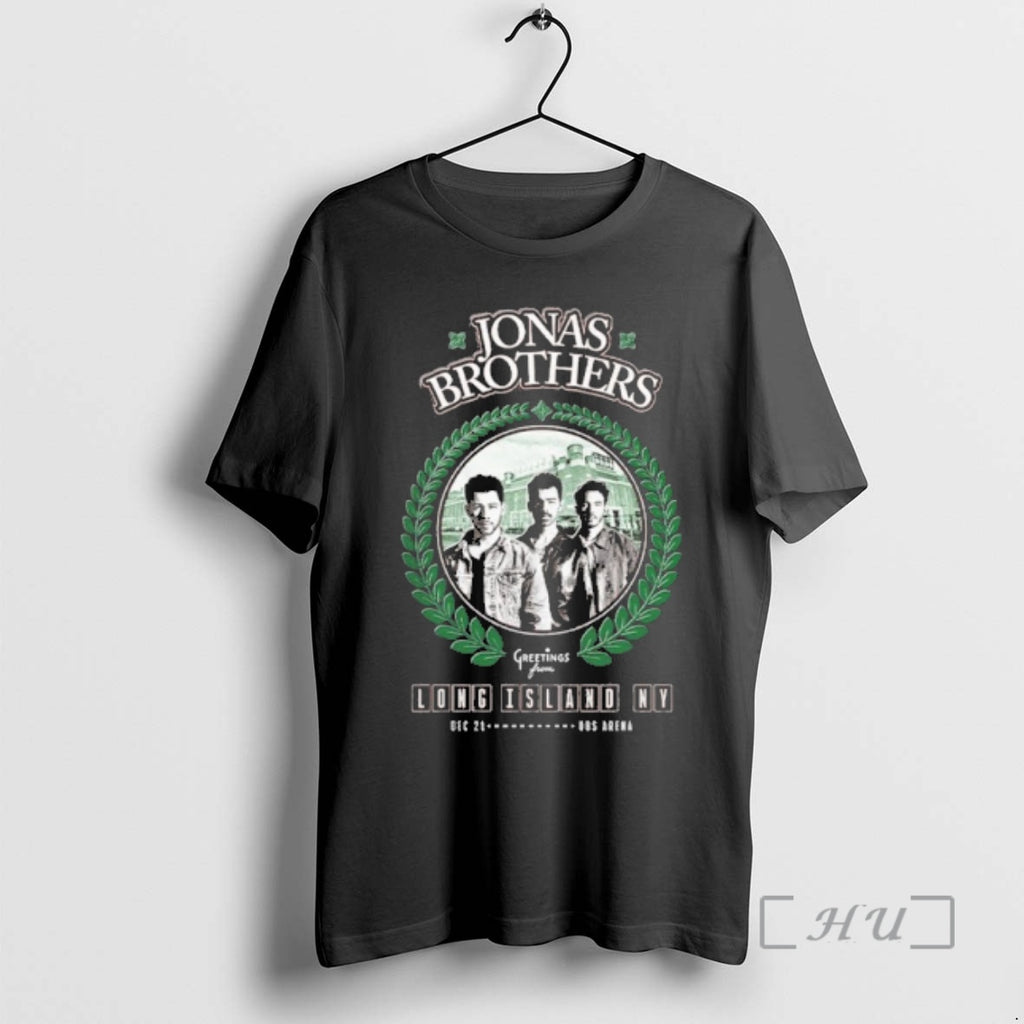 Trending Jonas Brothers Greetings From Long Island Ny December 21 T-Shirts, Hoodie, Sweatshirt | AU01DripNestTees.com
