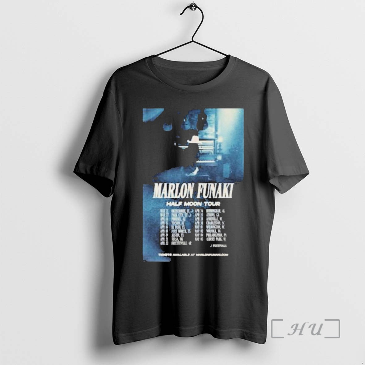 Trending Marlon Funaki Half Moon Tour 2026 T-Shirts, Hoodie, Sweatshirt | AU01DripNestTees.com