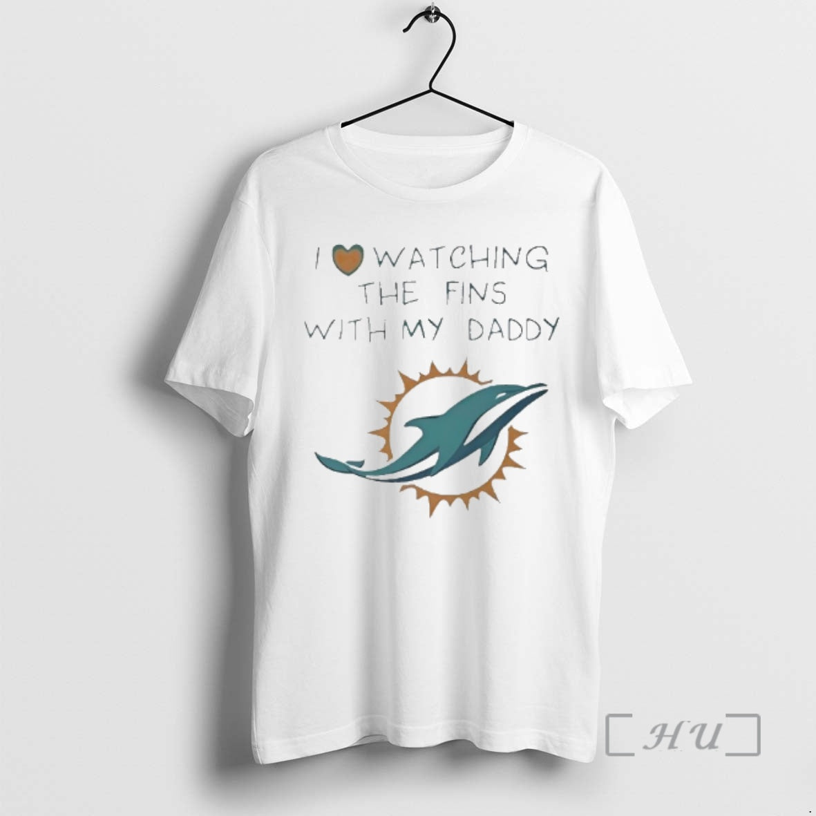 Trending Miami Dolphins Love I Watching Fins With Daddy Baby T-Shirts, Hoodie, Sweatshirt | AU01DripNestTees.com