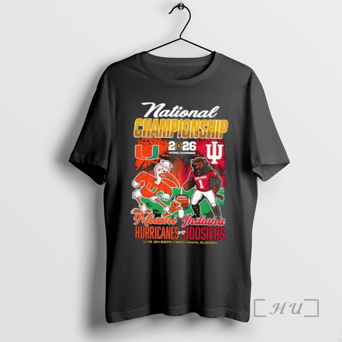 Trending Miami Vs Indiana Cfp National Championship 2026 T-Shirts, Hoodie, Sweatshirt | AU01DripNestTees.com