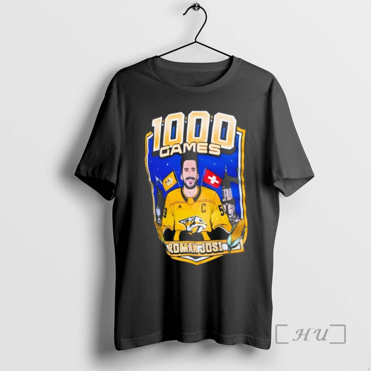 Trending Nashville Predators Roman Josi 1000 Games Nhl T-Shirts, Hoodie, Sweatshirt | AU01DripNestTees.com