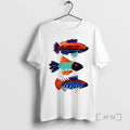 Trending Ocean Fish Trio Washed T-Shirts, Hoodie, Sweatshirt | AU01DripNestTees.com
