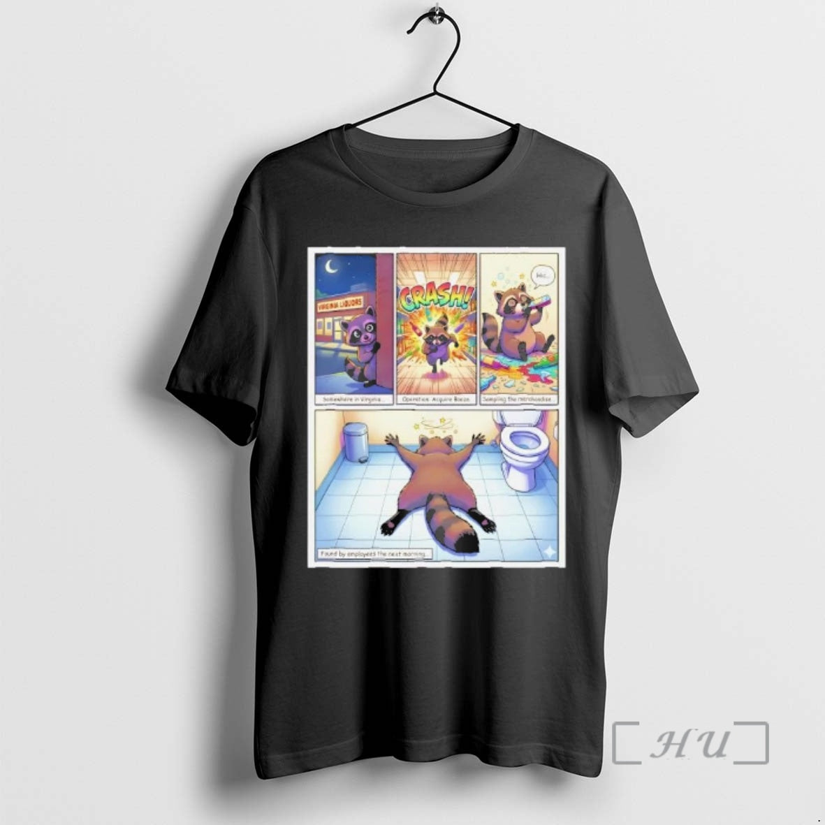 Trending Operation Booze Raccoon Comic T-Shirts, Hoodie, Sweatshirt | AU01DripNestTees.com