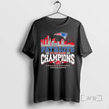 Trending Patriots 2025 Afc East Division Champions Skyline Name Palyers T-Shirts, Hoodie, Sweatshirt | AU01DripNestTees.com