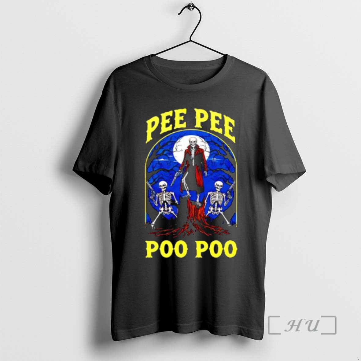 Trending Pee Pee Poo Poo Skeleton Graphic T-Shirts, Hoodie, Sweatshirt | AU01DripNestTees.com