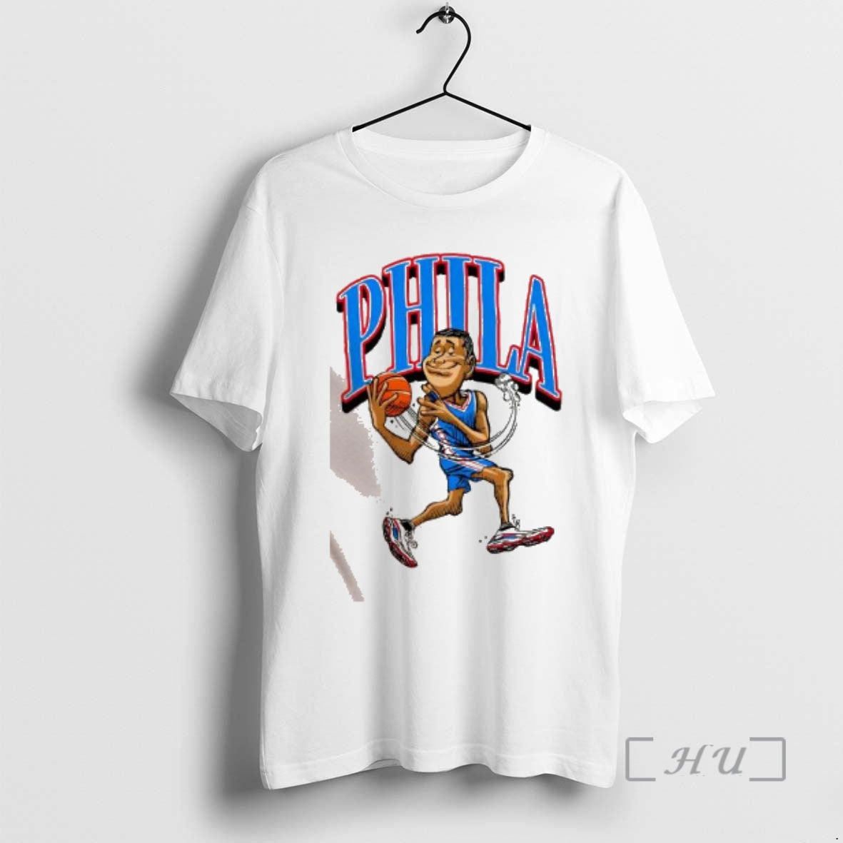Trending Philadelphia 76ers Basketball Player Caricature T-Shirts, Hoodie, Sweatshirt | AU01DripNestTees.com