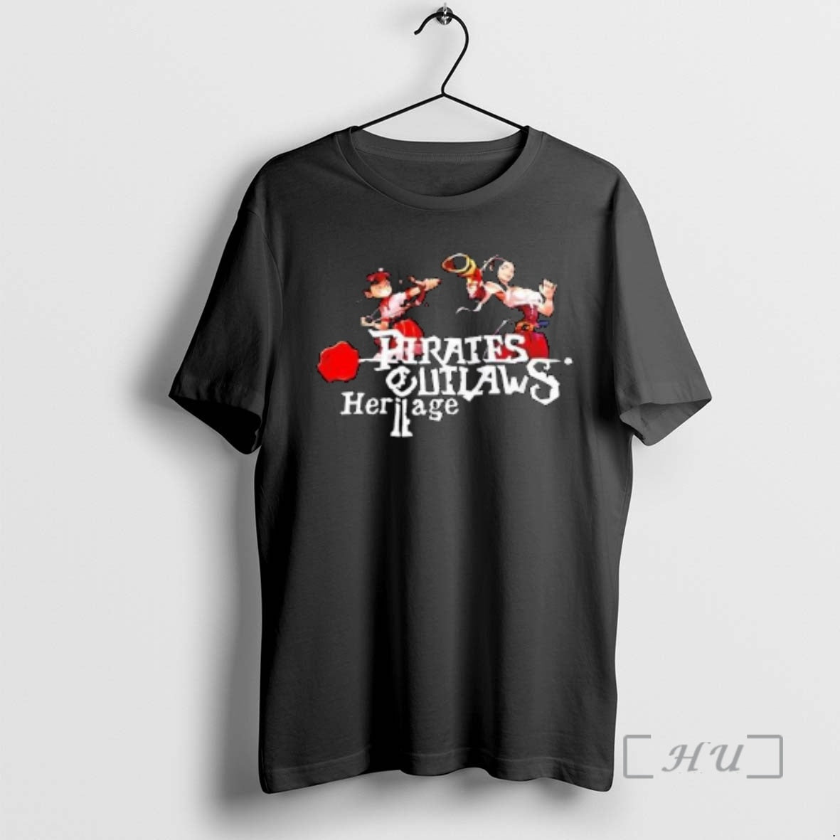 Trending Pirates Outlaws 2 Heritage Video Game Circle Black T-Shirts, Hoodie, Sweatshirt | AU01DripNestTees.com