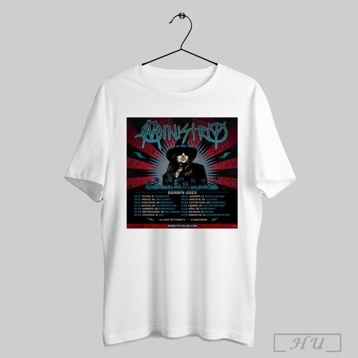 Trending Poster Ministry Summer Europe Tour 2025 Headline Shows With Light Of Eternity July And