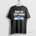 Trending Shut Up Tony Romo Seahawks Logo T-Shirts, Hoodie, Sweatshirt | AU01DripNestTees.com