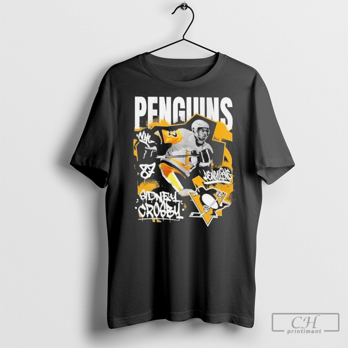 Trending Sidney Crosby Pittsburgh Penguins Photo Reel Graphic T