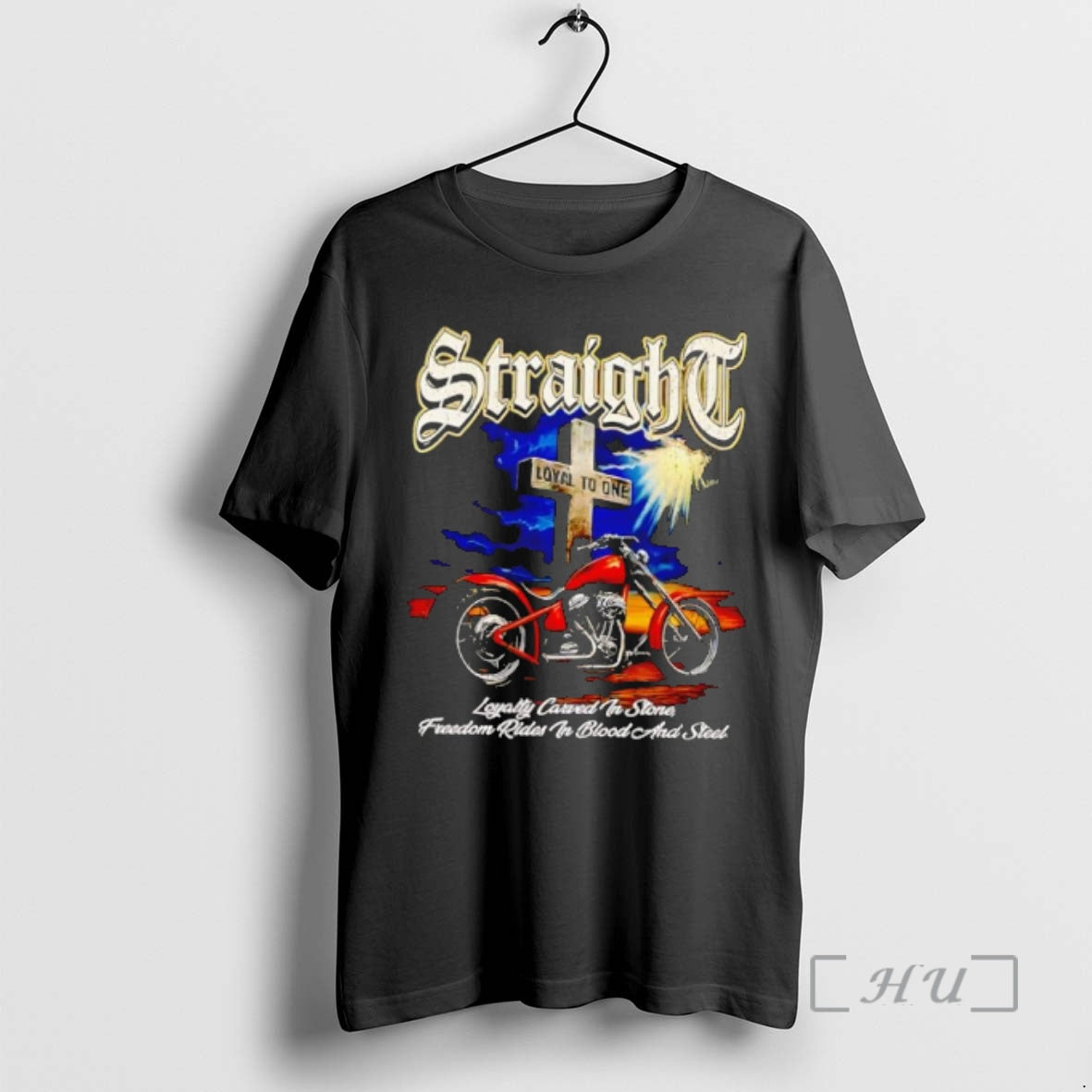 Trending Straight Loyalty Carved In Stone Freedom Rides In Blood And Steel Premium T Shirts Hoodie, Sweatshirt