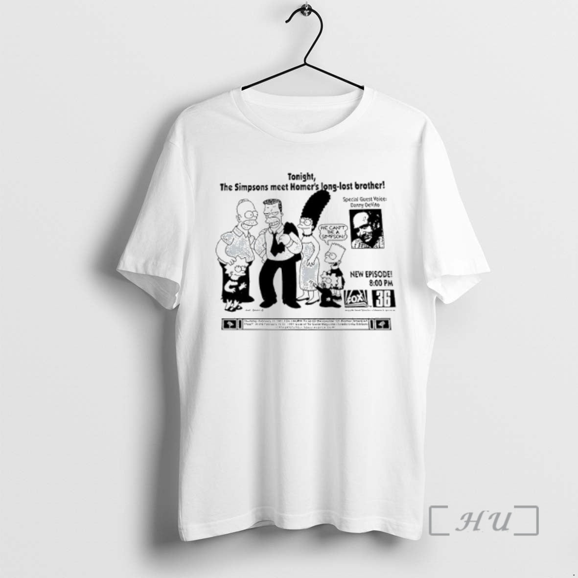 Trending Tonight The Simpsons Meet Homers Long Lost Brother Graphic T-Shirts, Hoodie, Sweatshirt | AU01DripNestTees.com