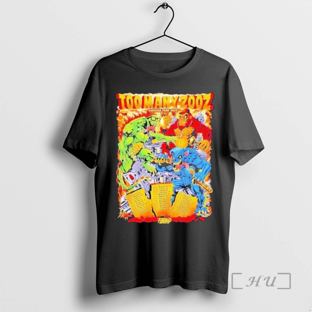 Trending Too Many Zooz Caravan Tour 2025 Dates T-Shirts, Hoodie, Sweatshirt | AU01DripNestTees.com