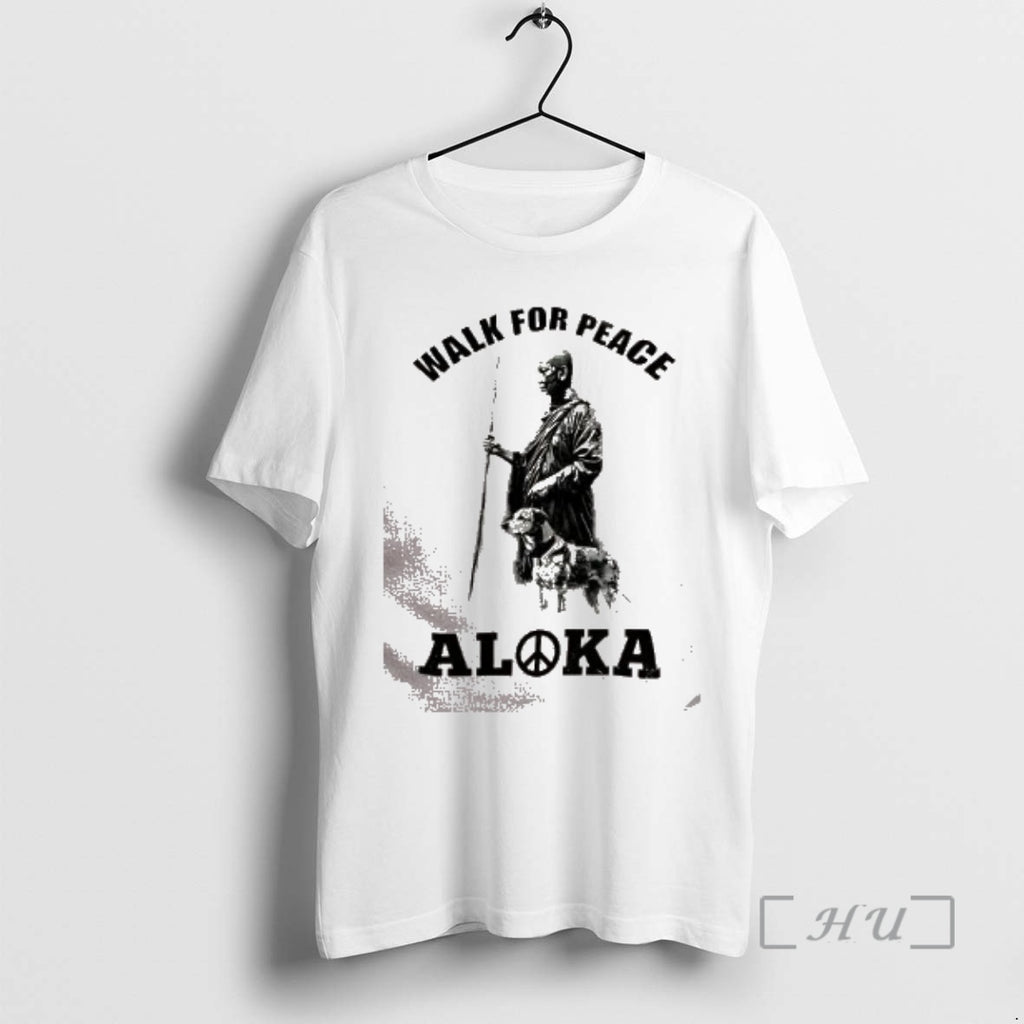 Trending Walk For Peace Aloka Dog And Monks Sketch T-Shirts, Hoodie, Sweatshirt | AU01DripNestTees.com