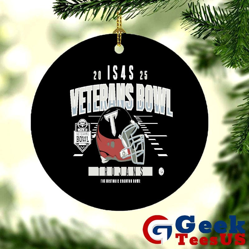 Troy Trojans 2025 IS4S Salute to Veterans Bowl helmet T-shirt