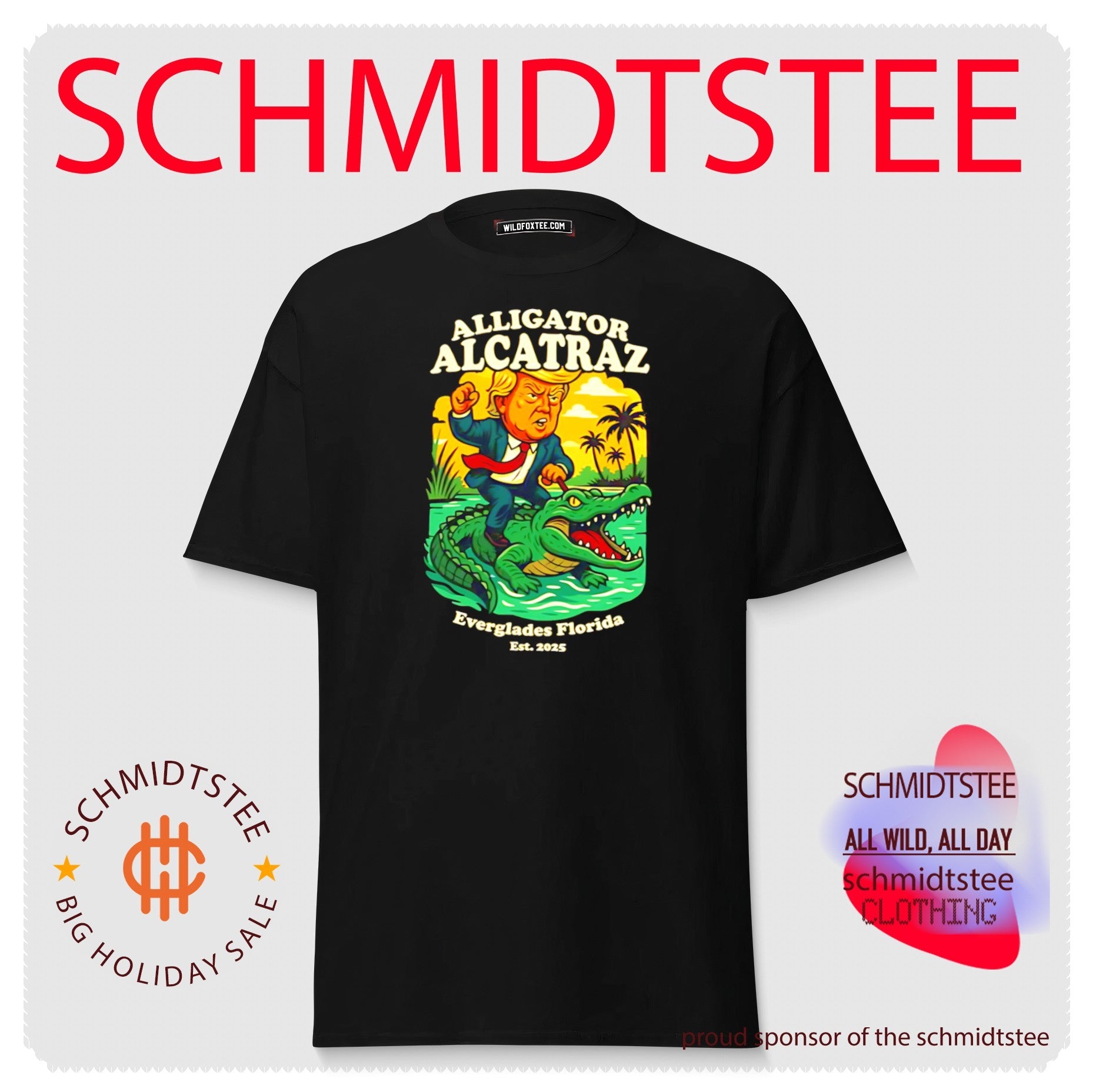 Trump Alligator Alcatraz Everglades Florida EST 2025 Shirt